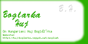 boglarka huj business card